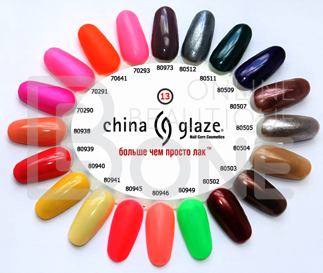Палитра лаков China Glaze #13 70290-80973